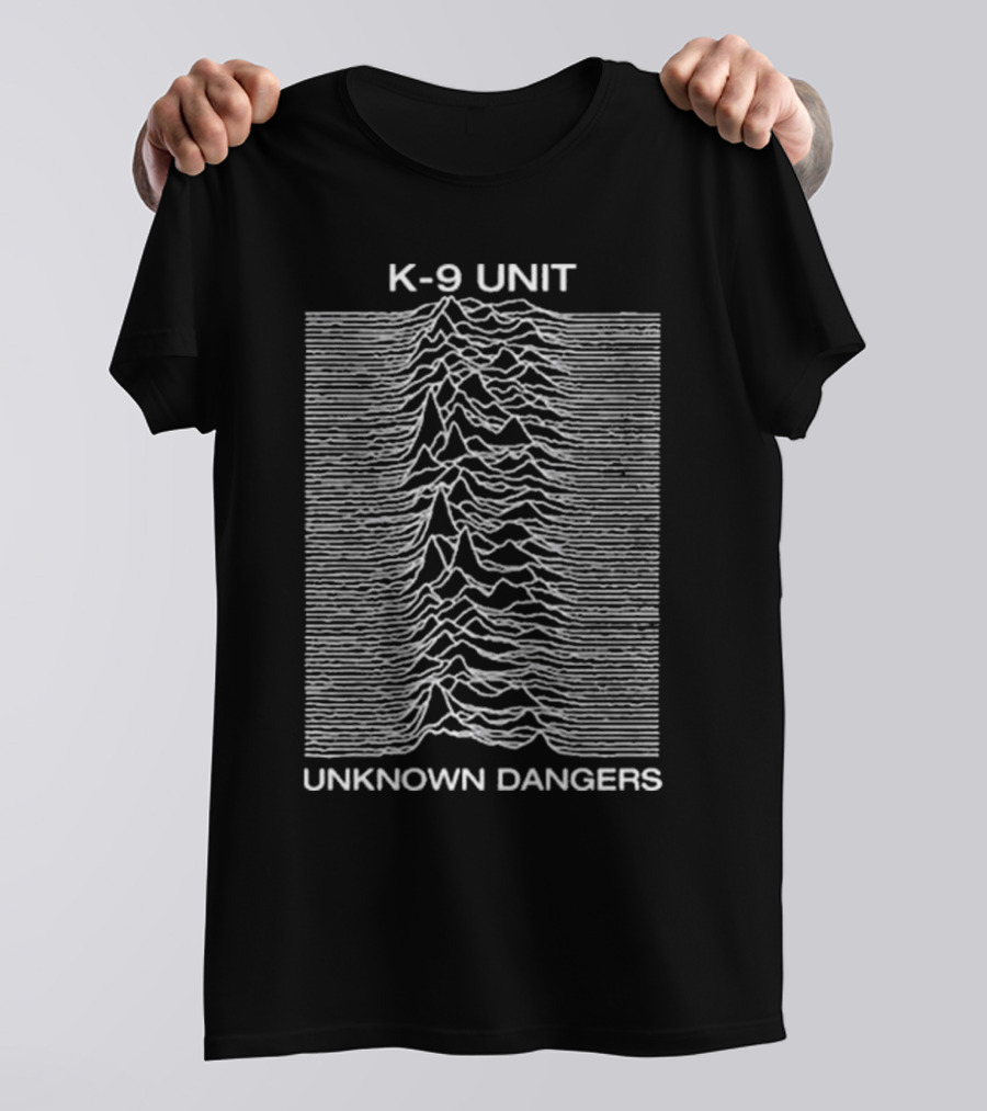 K-9 Unit Unknown Dangers Joy Division Tribute Waveform T-Shirt