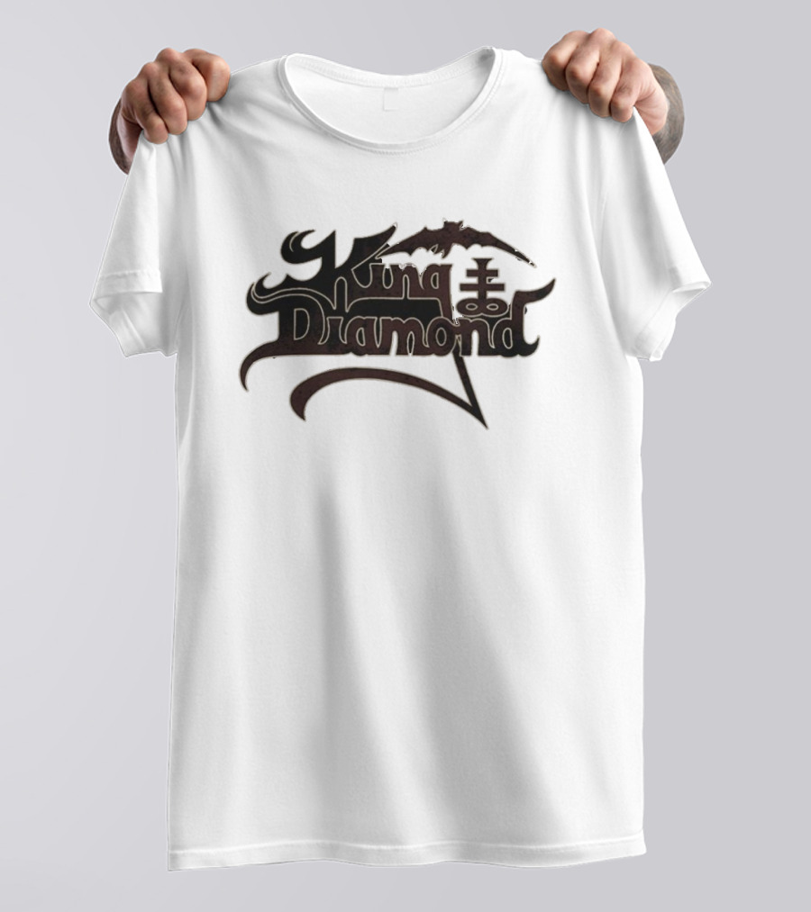 King Diamond Shop Masquerade Of Madness Logo With Bat And Cross Elements T-Shirt