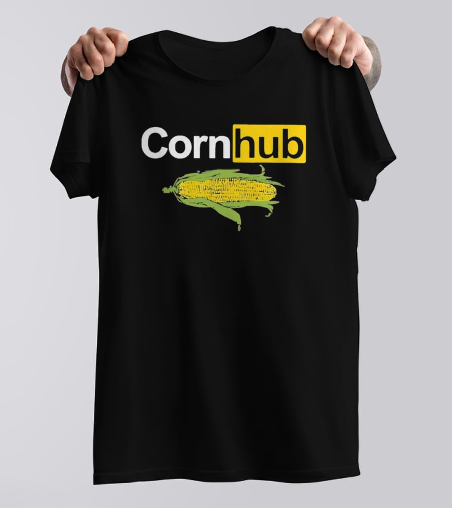 Corn Hub Parody With Corn Cob T-Shirt
