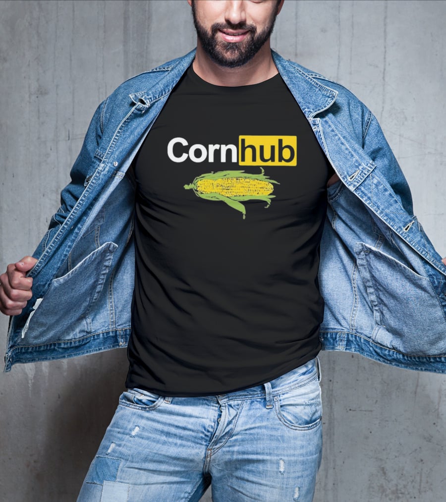 Corn Hub Parody With Corn Cob T-Shirt