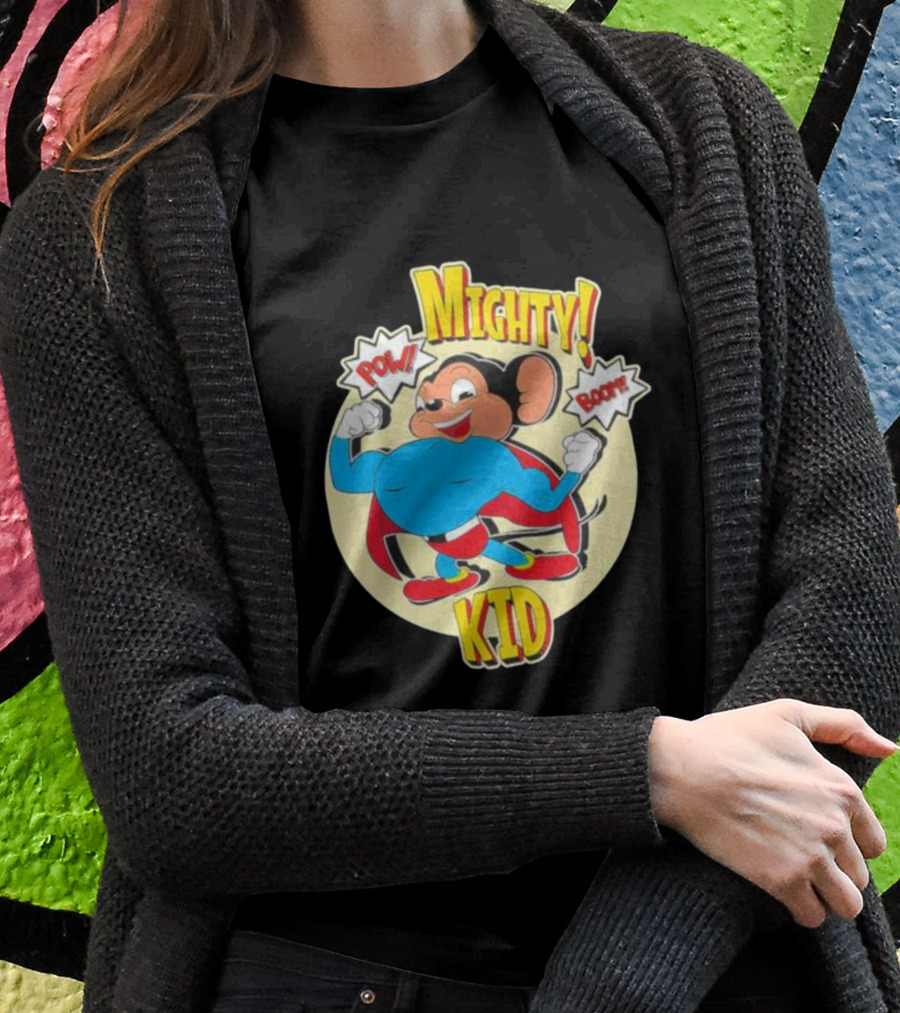 Mighty Kid Superhero Mouse Pow Boom Children's T-Shirt