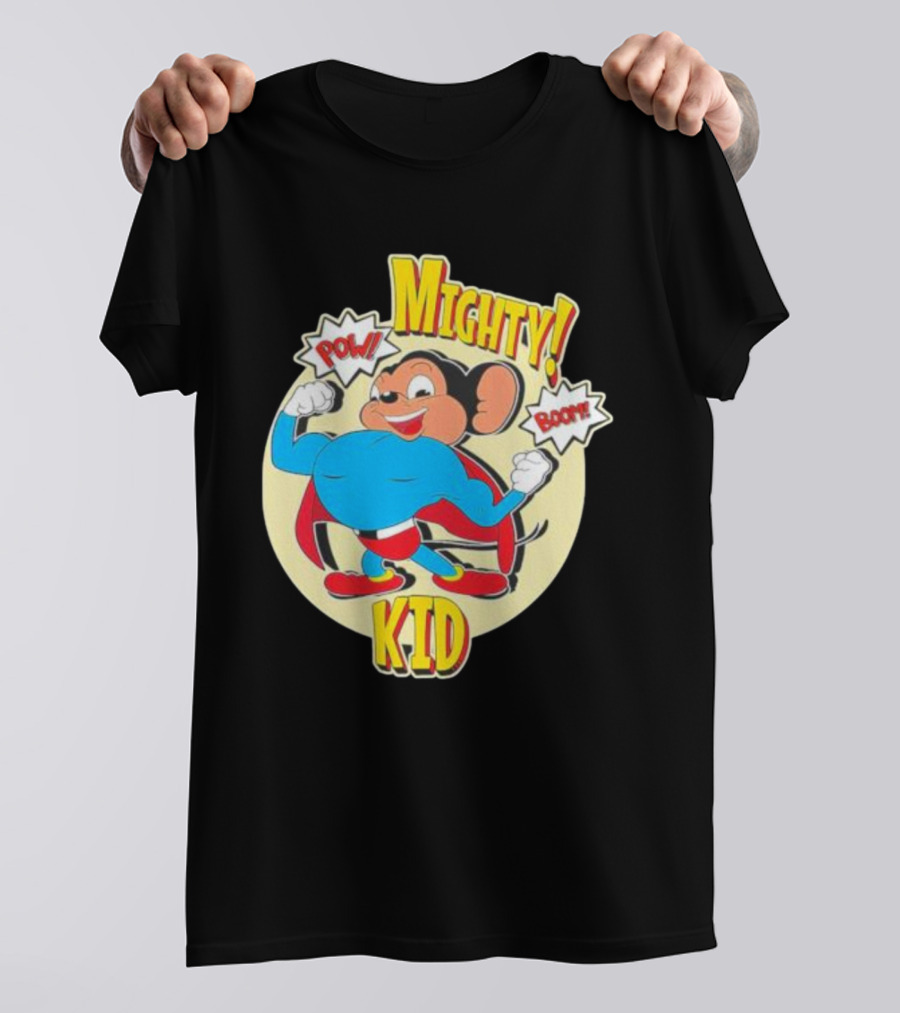 Mighty Kid Superhero Mouse Pow Boom Children's T-Shirt