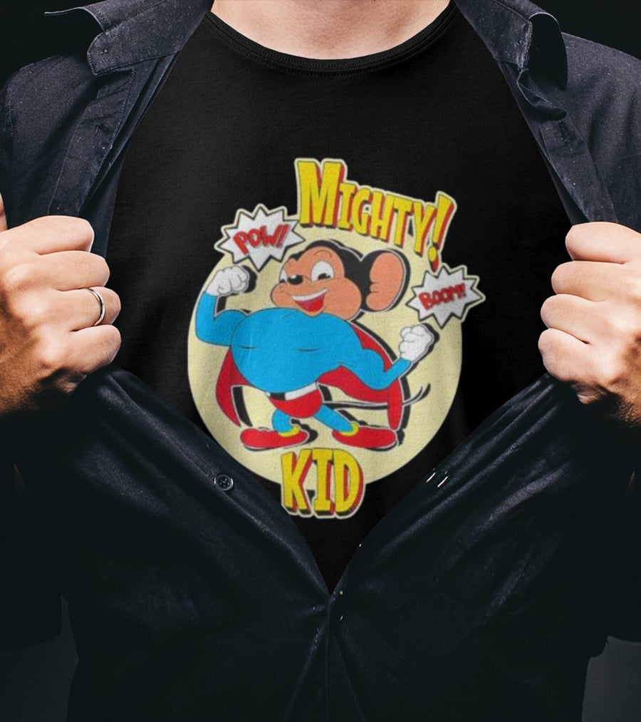 Mighty Kid Superhero Mouse Pow Boom Children's T-Shirt