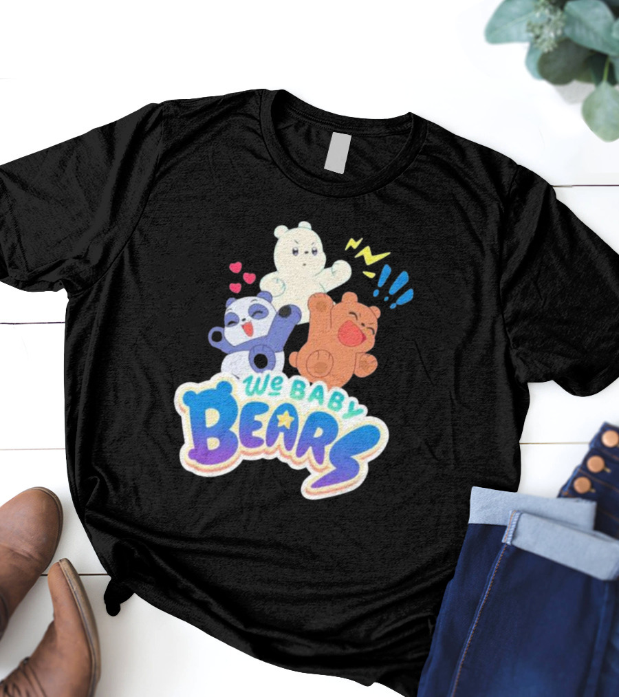 We Baby Bears Trio With Happy Expressions T-Shirt