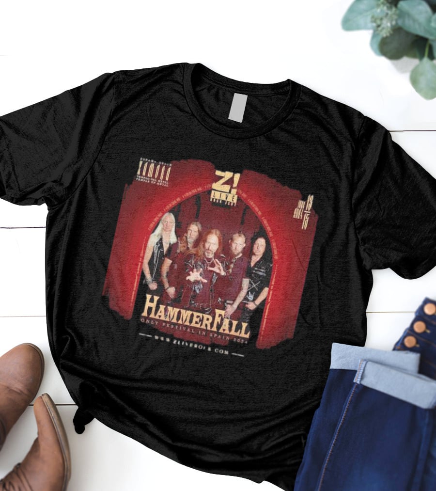 Z Live Rock Fest HammerFall Only Festival In Zamora Spain June 13-15 T-Shirt
