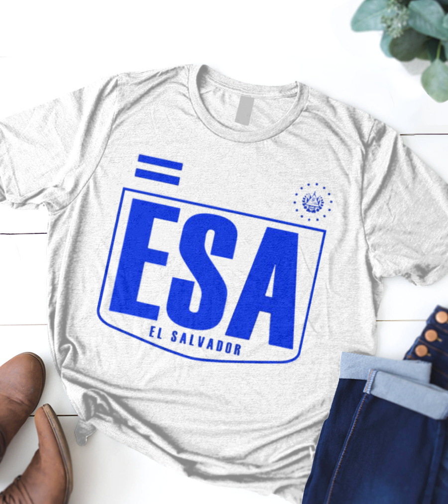 ESA El Salvador Logo Emblem With National T-Shirt