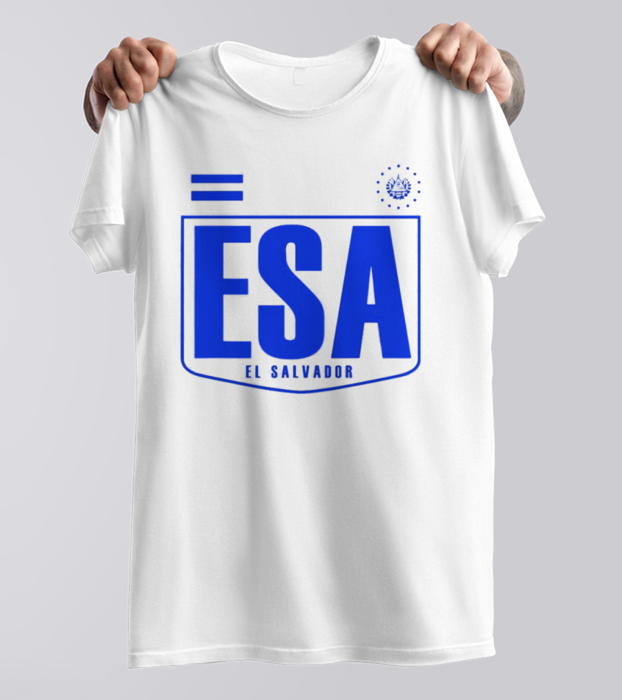 ESA El Salvador Logo Emblem With National T-Shirt