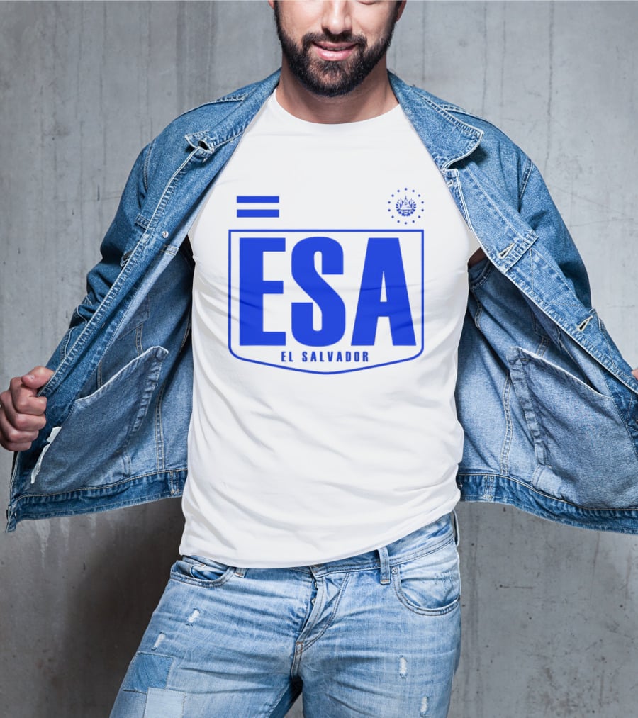 ESA El Salvador Logo Emblem With National T-Shirt