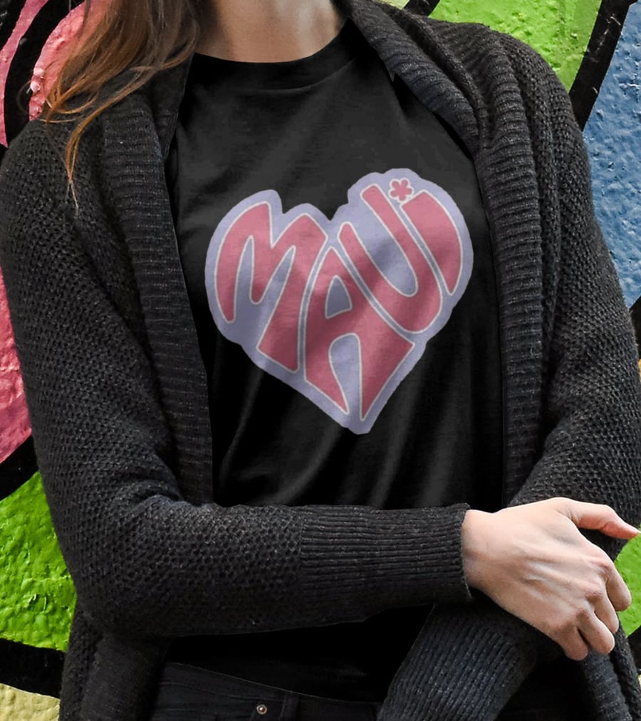 Maui Heart Retro T-Shirt
