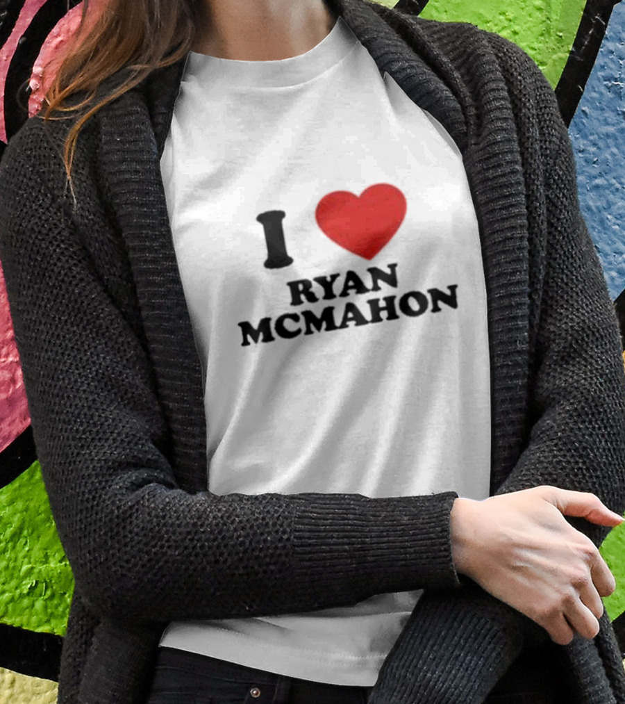 I Love Ryan McMahon Red Heart T-Shirt