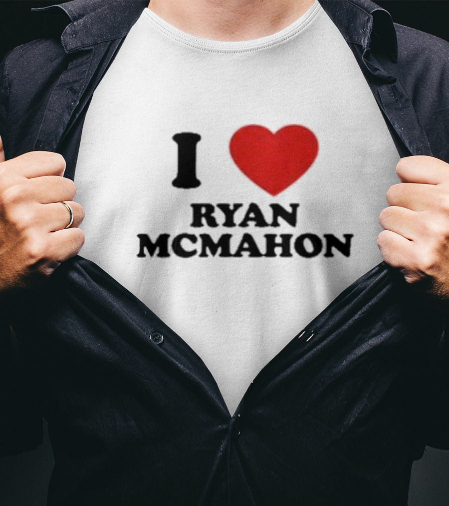 I Love Ryan McMahon Red Heart T-Shirt