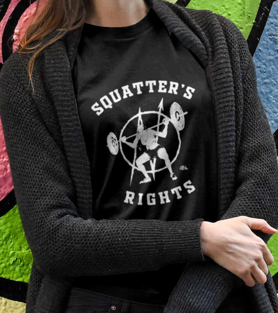 Squatter’s Rights Weightlifting Pentagram T-Shirt