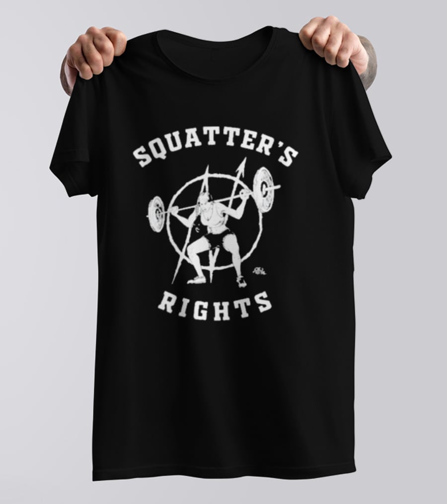 Squatter’s Rights Weightlifting Pentagram T-Shirt