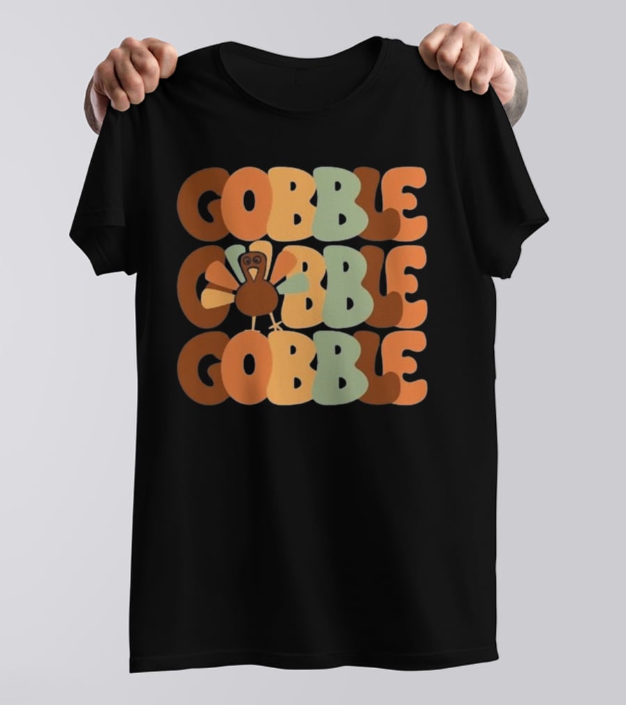 Friends Thanksgiving Gobble Turkey Fall Family T-Shirt