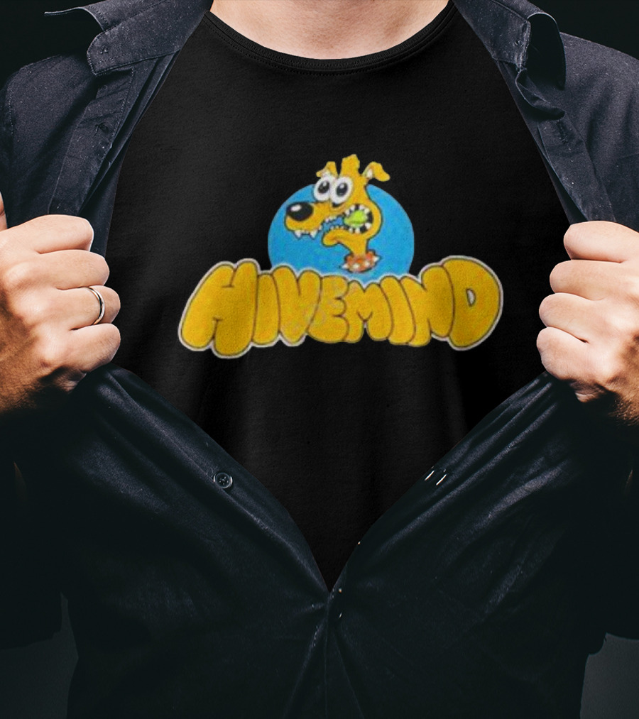 Copes Hivemind French Terry Dog Cartoon T-Shirt