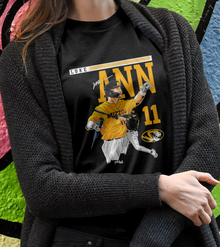 LUKE MANN MIZZOU BASEBALL 11 MISSOURI NCAA TIGERS T-Shirt
