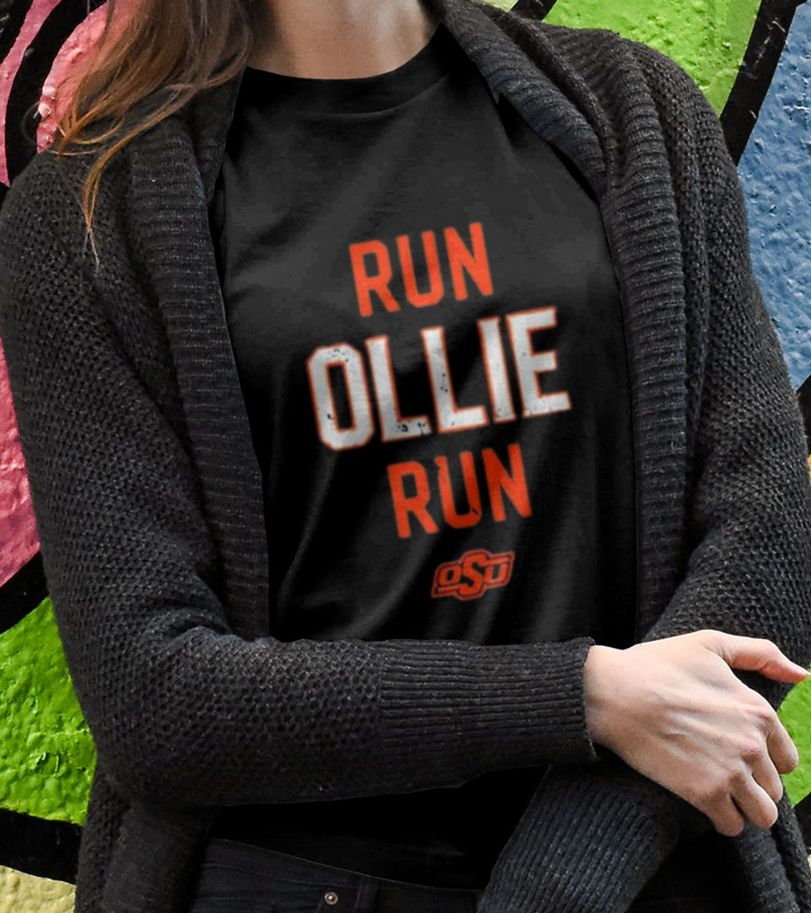 Oklahoma State University OSU Run Ollie Run T-Shirt