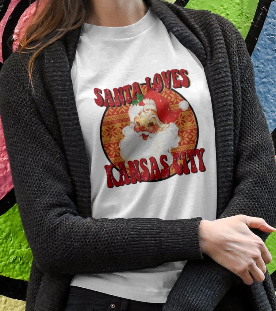 Santa Loves Kansas City T-Shirt