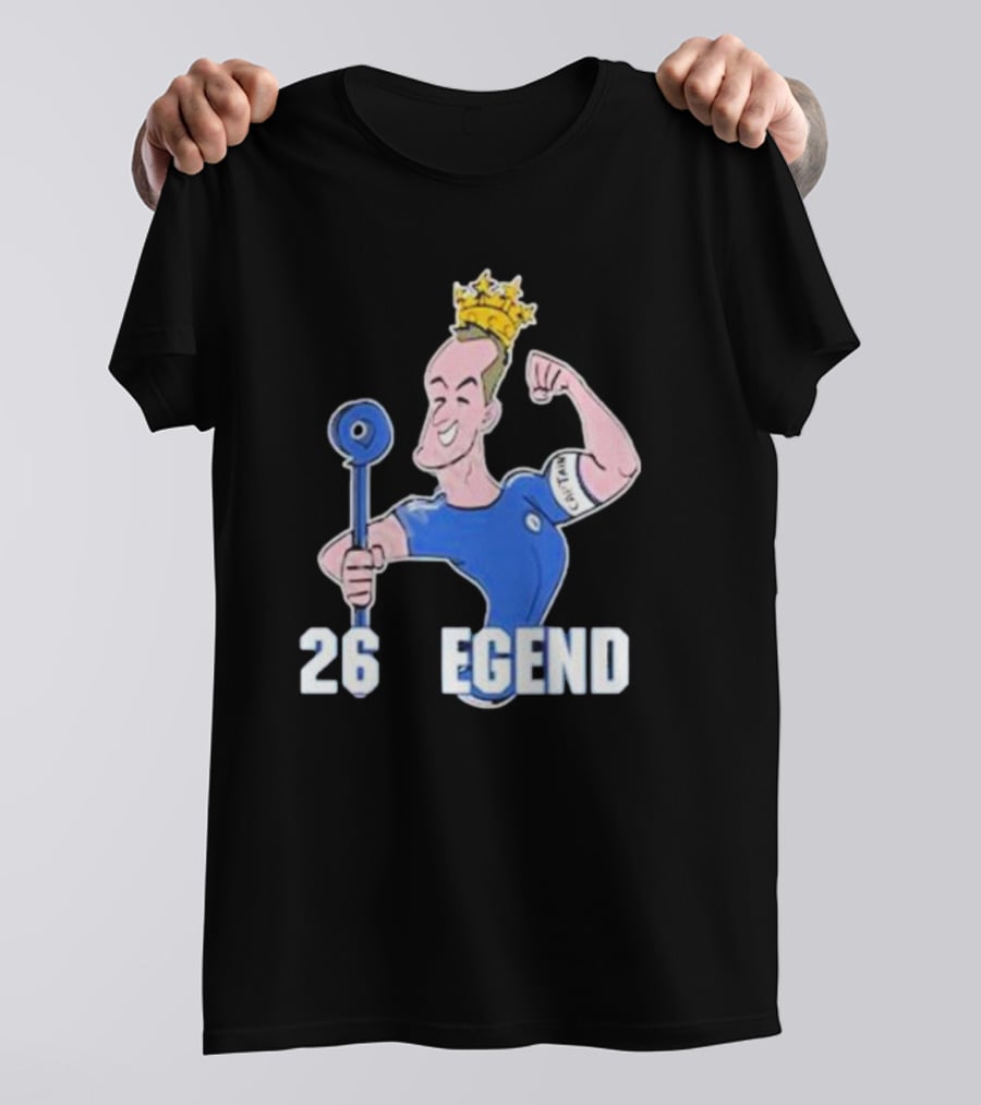 Londons First John Terry 26 Legend Captain Crown T-Shirt