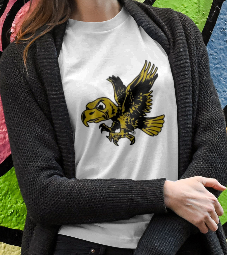 University Of Iowa Vintage Flying Herky Wall Decals T-Shirt