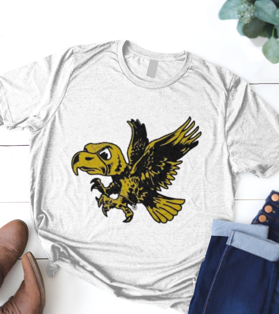University Of Iowa Vintage Flying Herky Wall Decals T-Shirt