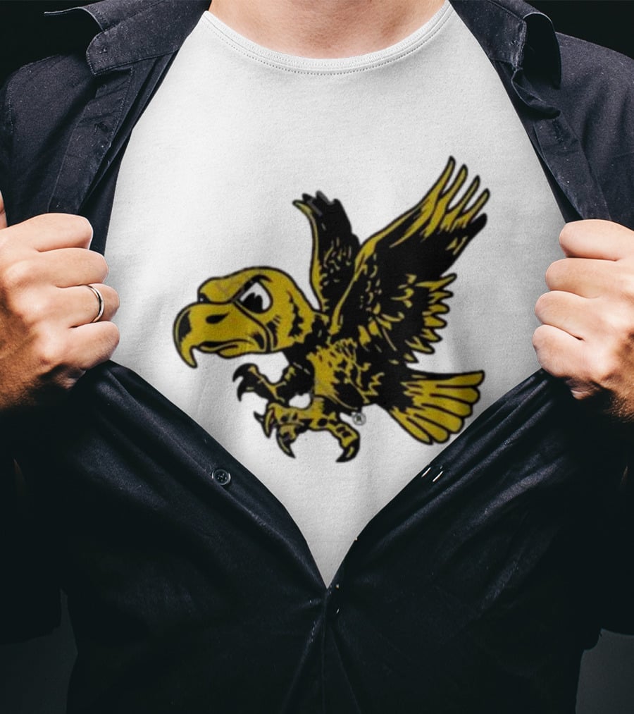 University Of Iowa Vintage Flying Herky Wall Decals T-Shirt