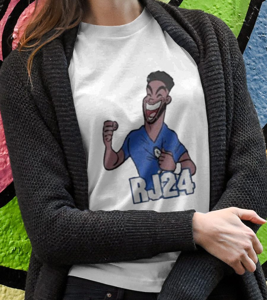 Reece James RJ24 Cartoon Blue Football T-Shirt