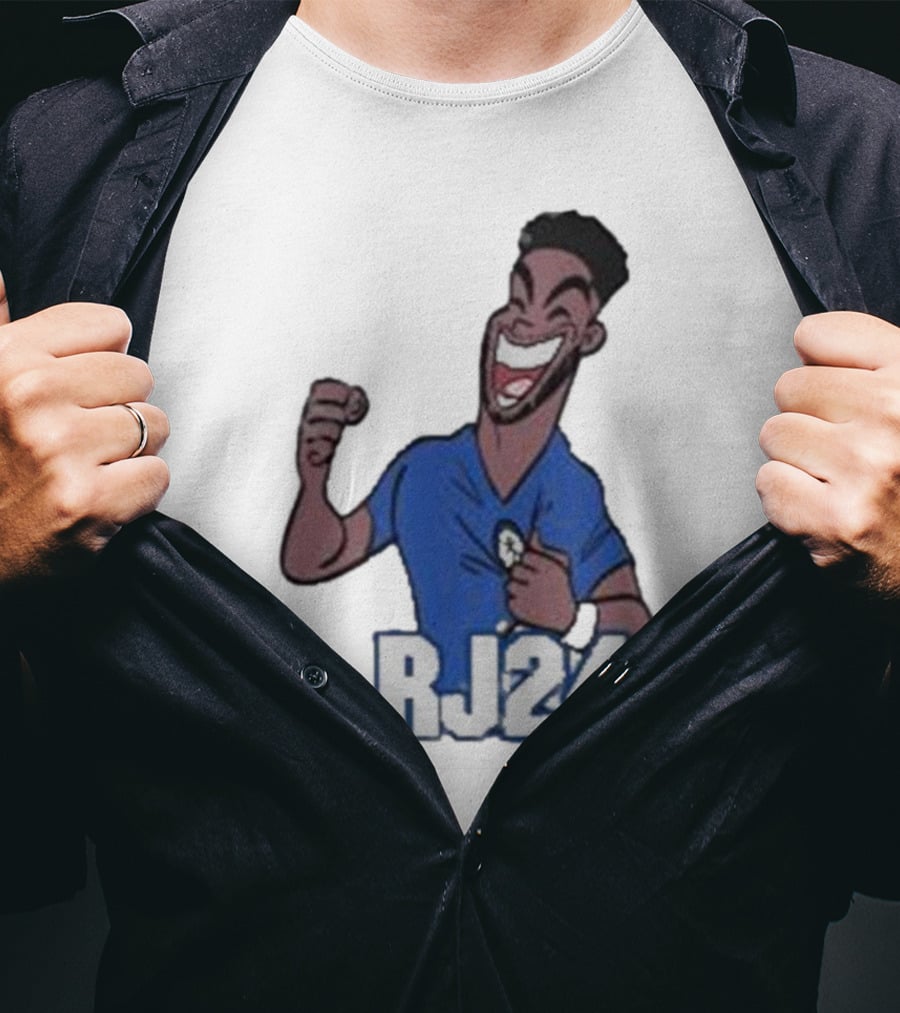 Reece James RJ24 Cartoon Blue Football T-Shirt