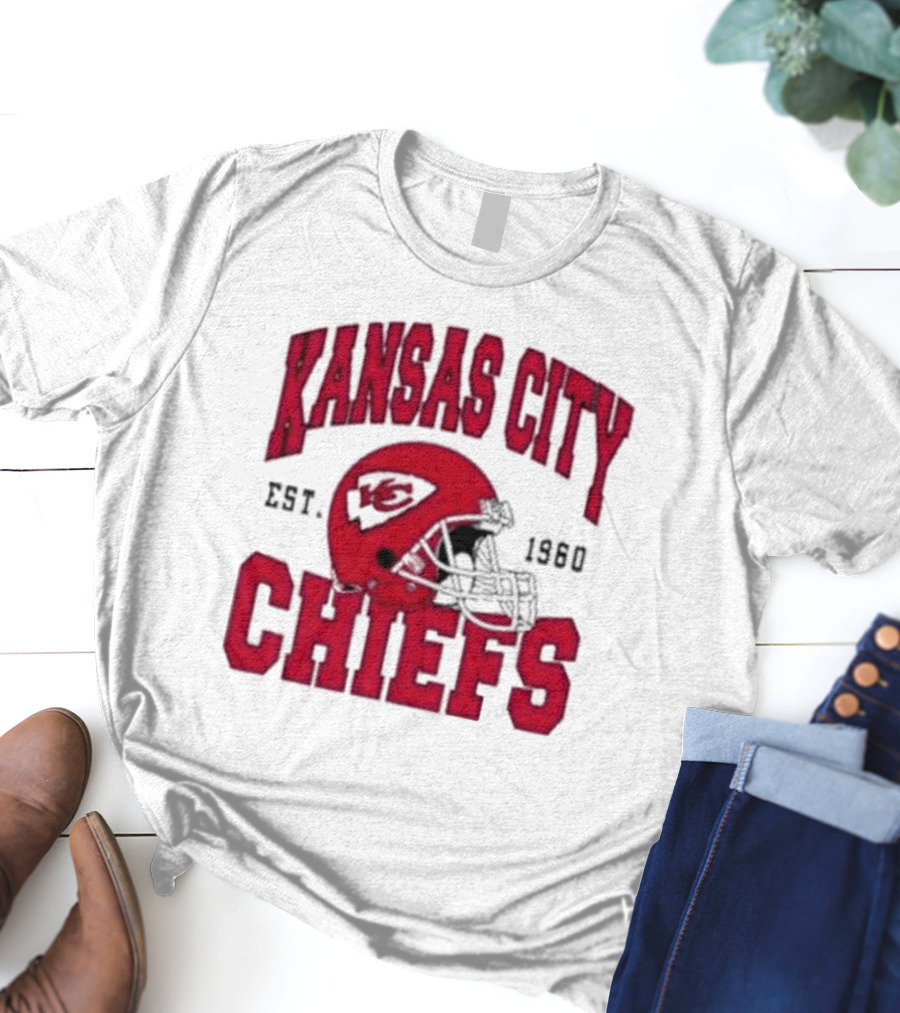 Kansas City Chiefs Est 1960 Helmet Chiefs Football T-Shirt
