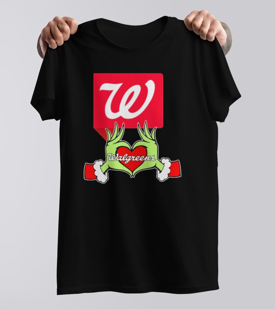 The Grinch Hand Heart Walgreens Christmas T-Shirt