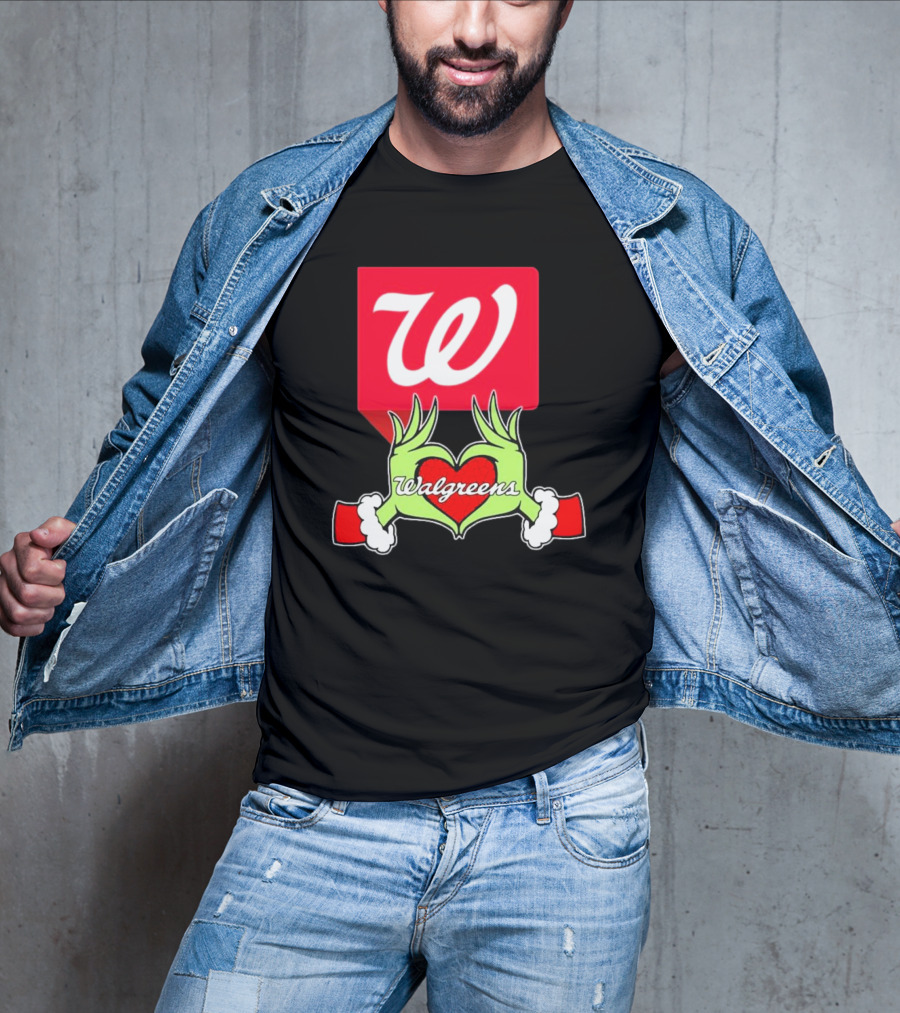 The Grinch Hand Heart Walgreens Christmas T-Shirt