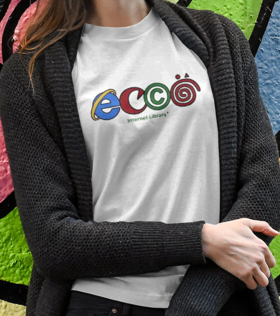 Ecco Internet Library Logo Parody 3Cc0 T-Shirt