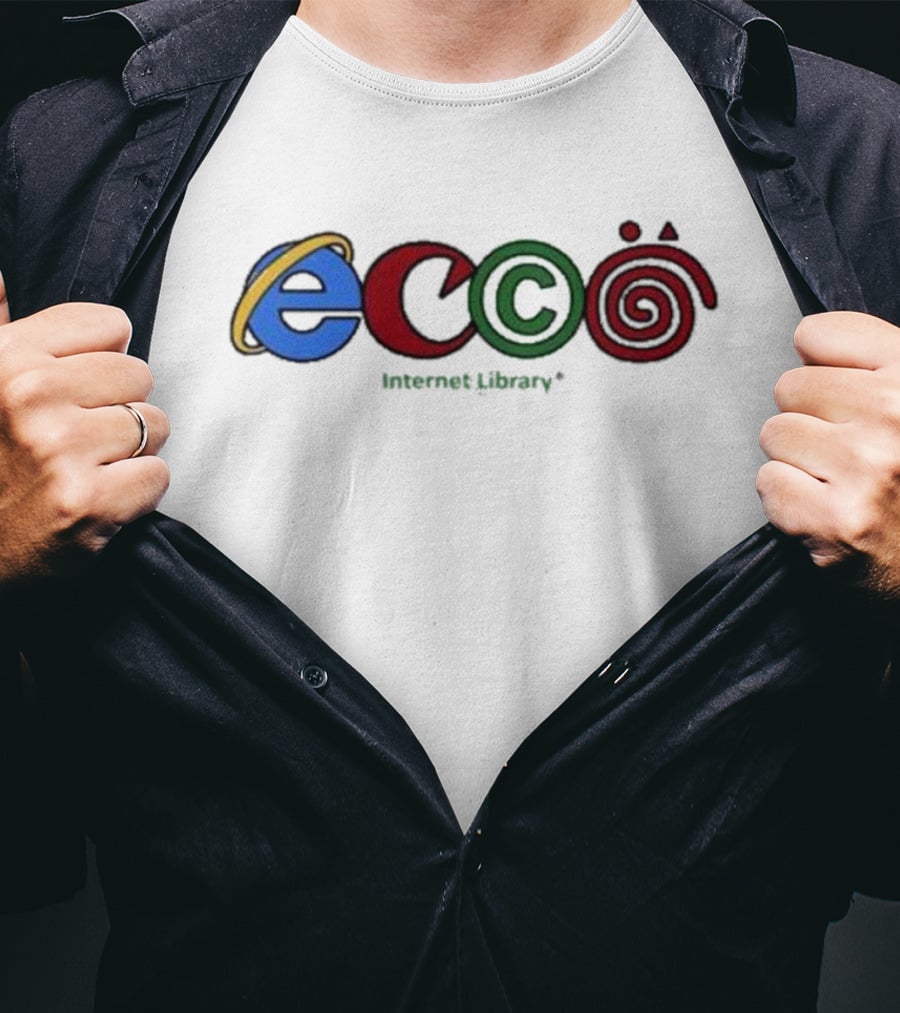 Ecco Internet Library Logo Parody 3Cc0 T-Shirt