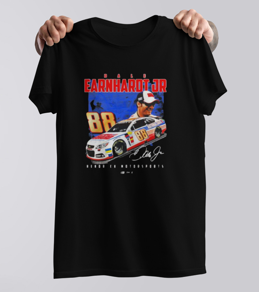 Dale Earnhardt Jr 88 National Guard Hendrick Motorsports Signature Car T-Shirt