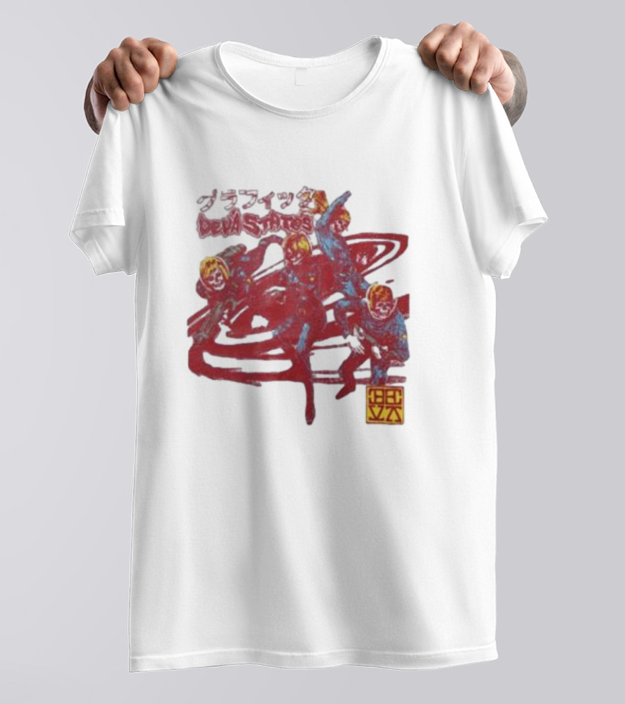 Deva States Astronauts Red Abstract T-Shirt