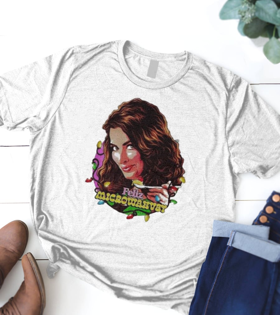 Feliz Microwavery Nordacious Holiday Lights T-Shirt