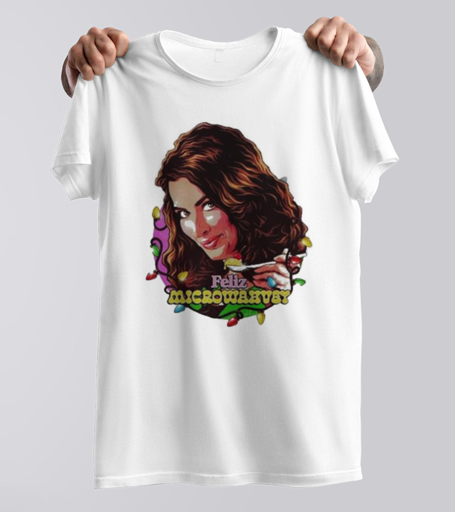 Feliz Microwavery Nordacious Holiday Lights T-Shirt