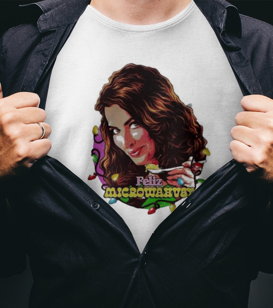 Feliz Microwavery Nordacious Holiday Lights T-Shirt