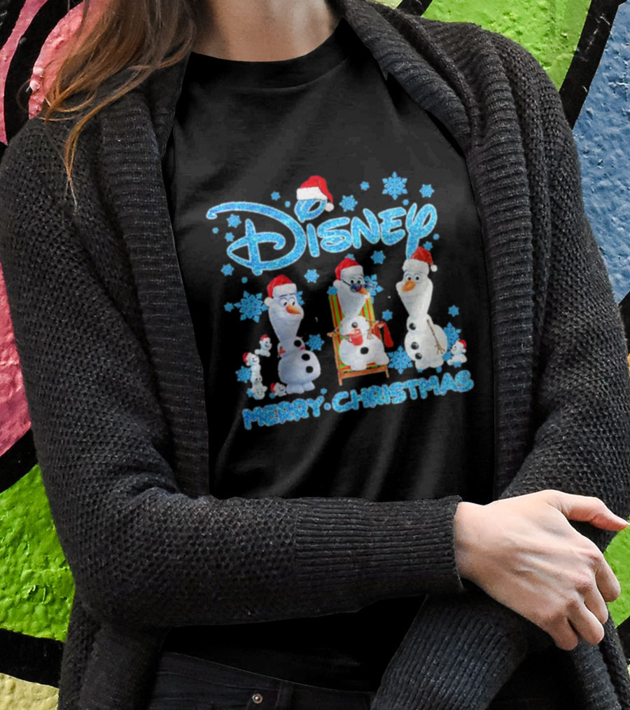 Disney Merry Christmas Olaf Santa T-Shirt
