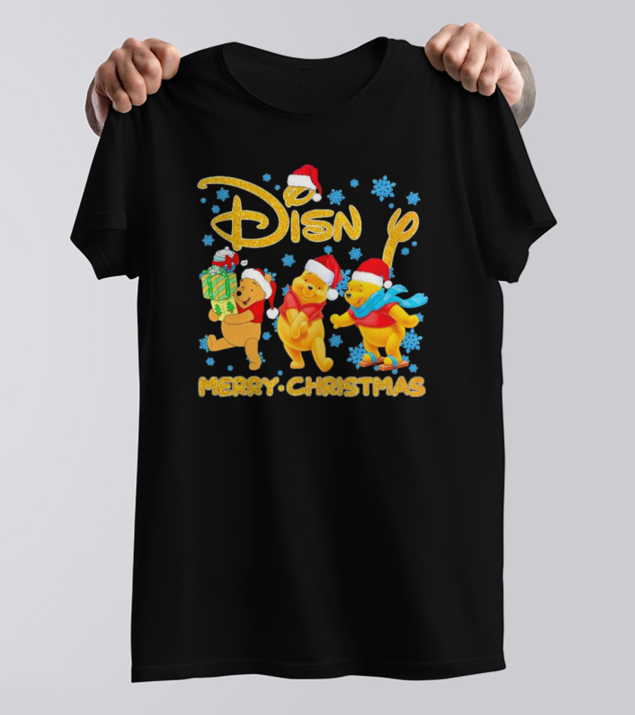 Disney Winnie-the-Pooh Santa Merry Christmas T-Shirt