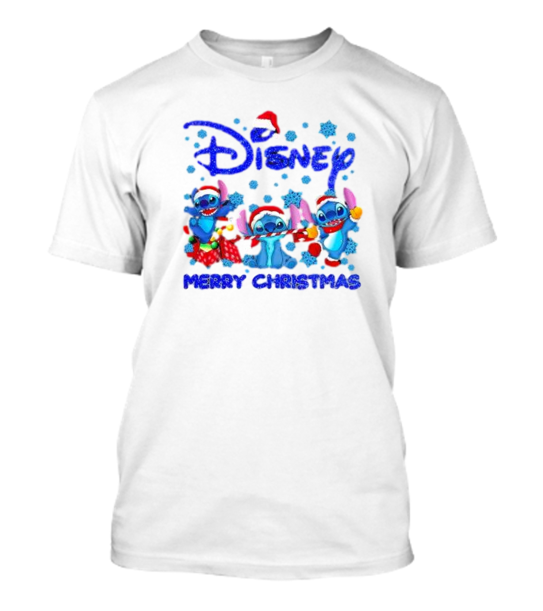 Disney Santa Stitch Merry Christmas T-Shirt