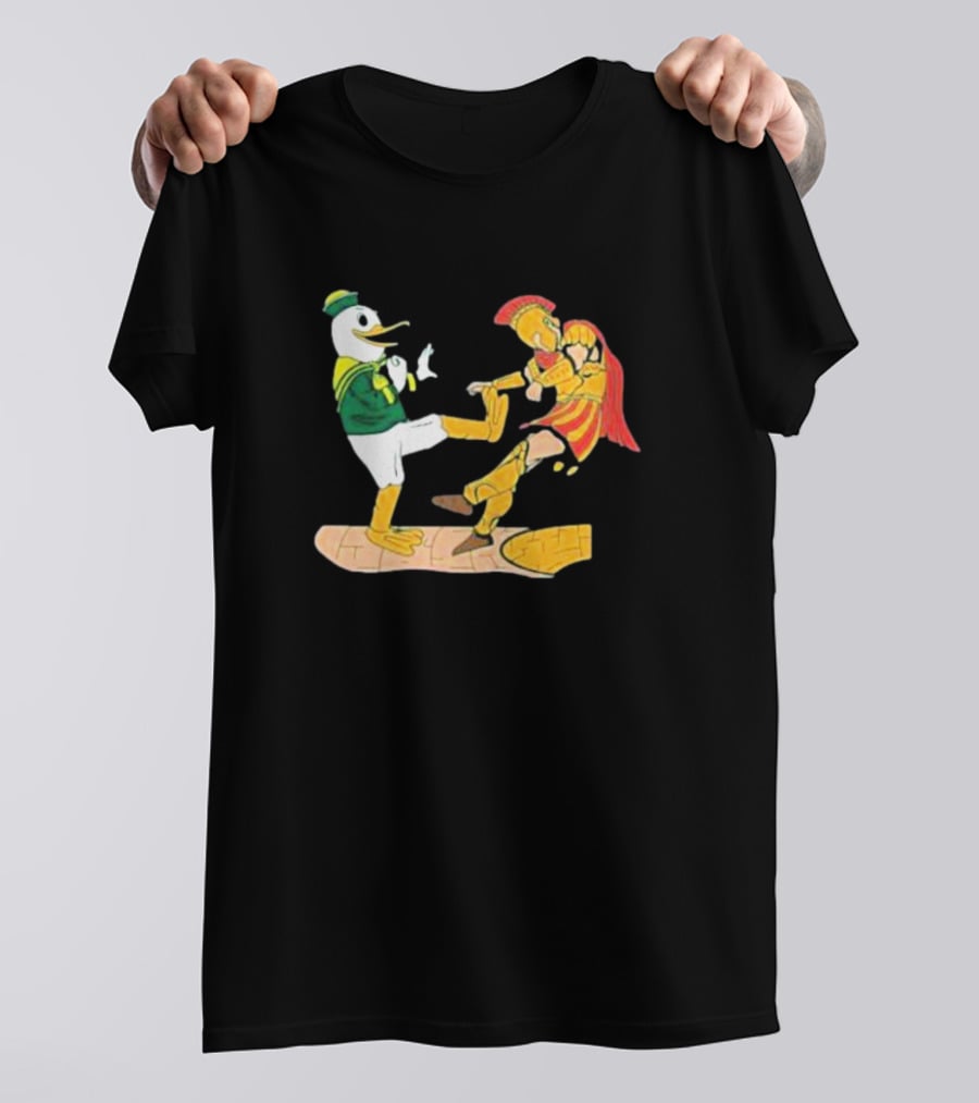 Ports Or Kick Oregon Duck Vs. USC Trojan Kickoff Showdown T-Shirt