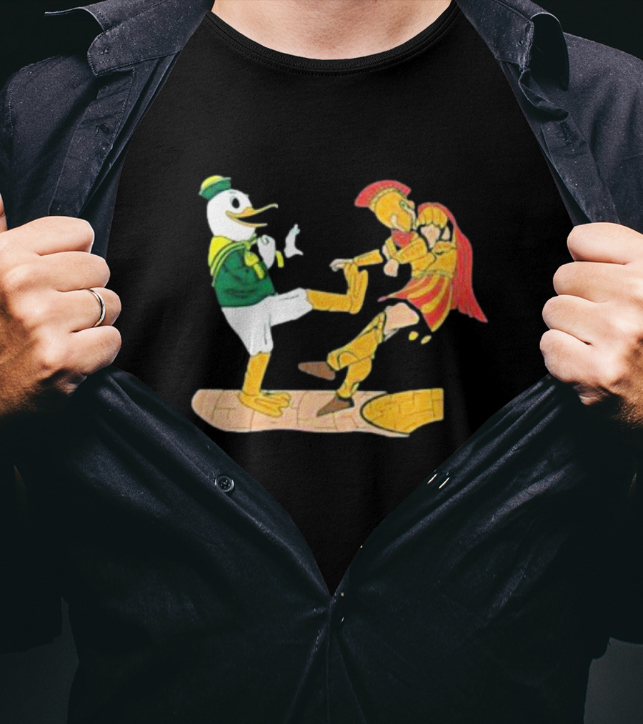 Ports Or Kick Oregon Duck Vs. USC Trojan Kickoff Showdown T-Shirt