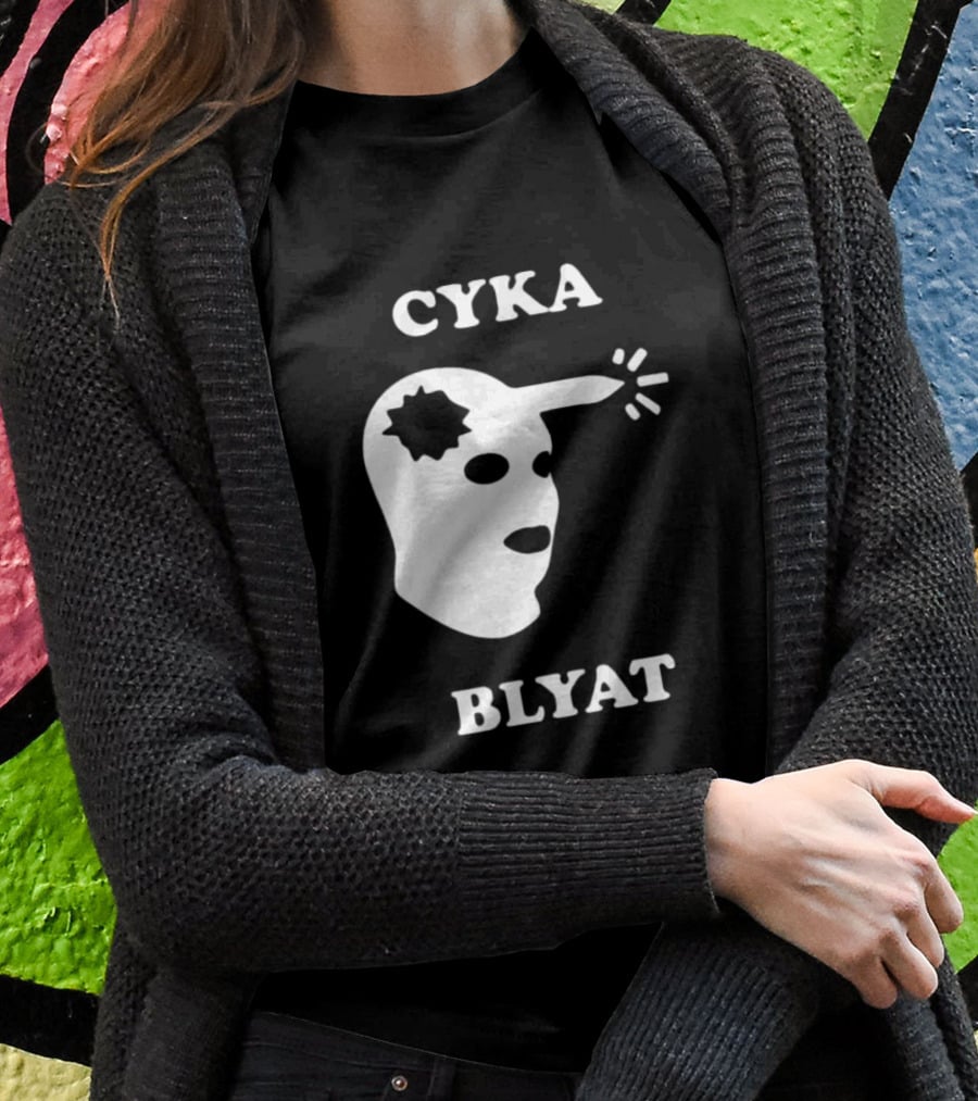 CYKA BLYAT Mask Bullet Headshot T-Shirt