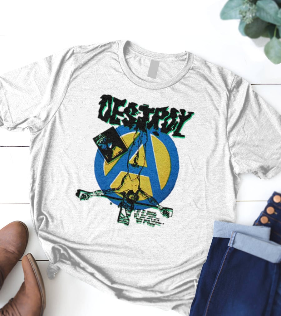 Destroy Anarchy Jesus Seditionaries Fashion Vintage Icon Punk Aesthetic T-Shirt