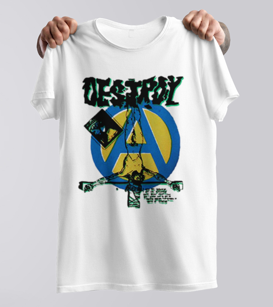 Destroy Anarchy Jesus Seditionaries Fashion Vintage Icon Punk Aesthetic T-Shirt