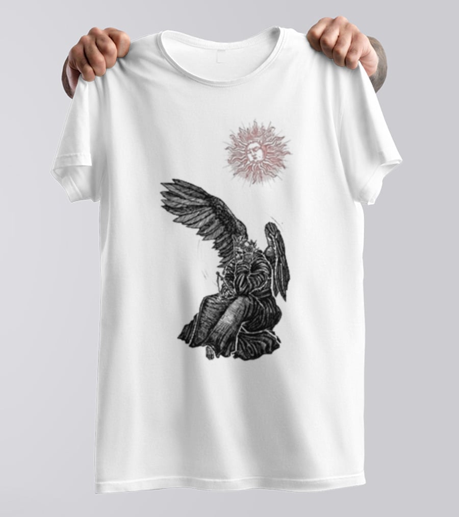 Angel And Skull Sun By Micah Ulrich T-Shirt