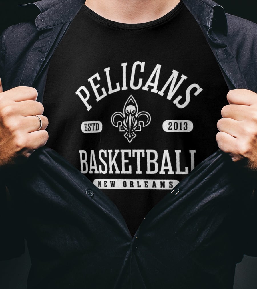 Pelicans Basketball ESTD 2013 New Orleans T-Shirt