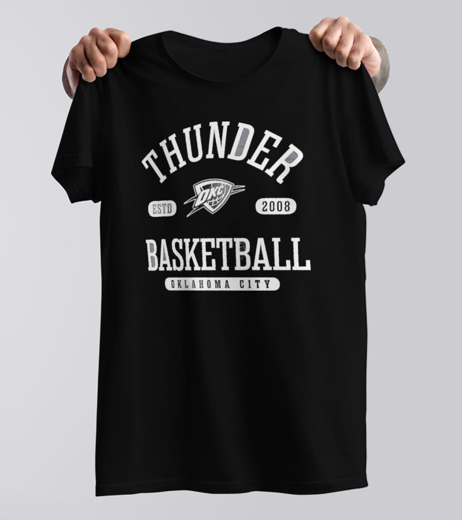 Thunder Basketball Oklahoma City Estd 2008 OKC T-Shirt