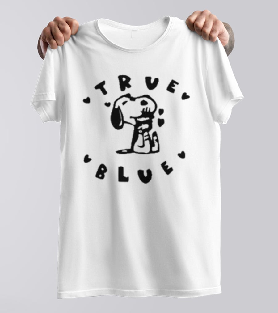 Snoopy True Blue Hearts And Loyalty T-Shirt